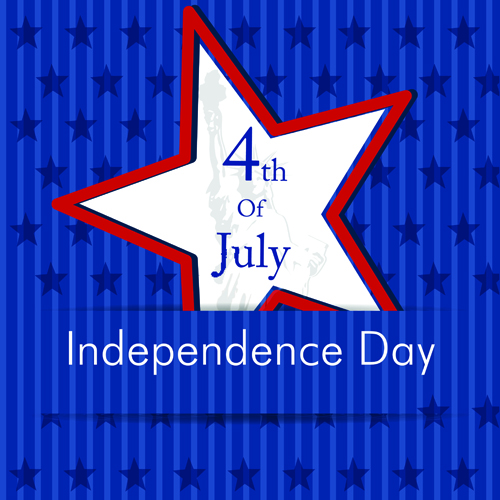 Independence Day July 4 design elements vector 01