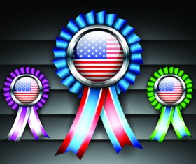 Independence Day July 4 design elements vector 02