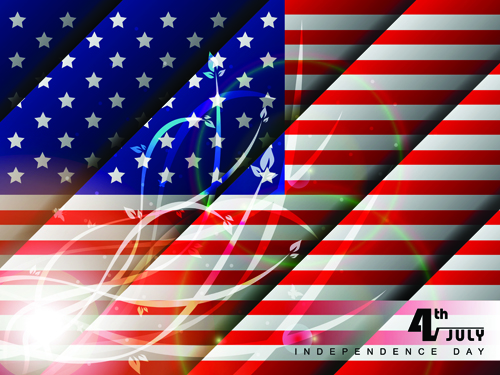 Independence Day July 4 design elements vector 03