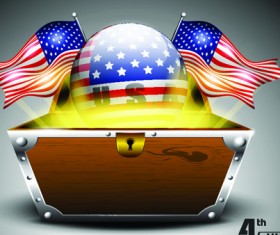 Independence Day July 4 design elements vector 04