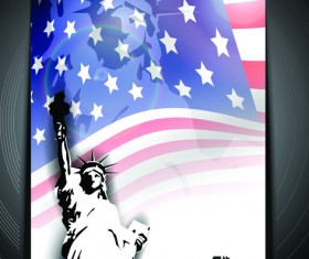 Independence Day July 4 design elements vector 05