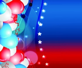 Independence Day July 4 design elements vector 06