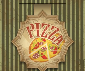 Pizza Menu elements vector 03