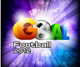 Set of euro cup 2012 design elements vector 05