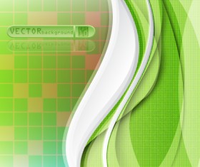 Set of ornate waves vector background 36