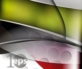 Set of ornate waves vector background 43