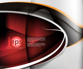 Set of ornate waves vector background 44