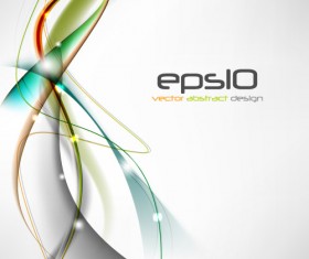 Set of ornate waves vector background 47