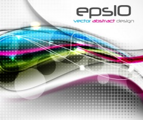 Set of ornate waves vector background 56