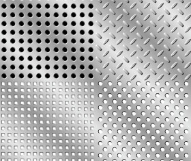 Elements of Steel backgrounds vector set 03