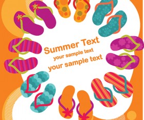 Set of Summer holidays elements vector background 03