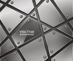 Set vector of Metal Technology Backgrounds 02
