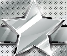 Set vector of Metal Technology Backgrounds 04