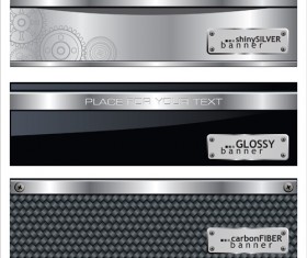 Set vector of Metal Technology Backgrounds 05