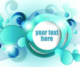 Range Circle for text Template vector background 04