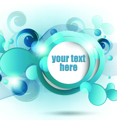 Range Circle for text Template vector background 04