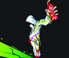 Set of funny guy vector 02