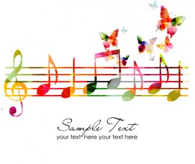 Vector Butterflies and flower background art 01