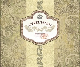 Elements of Vintage Style vector backgrounds 05