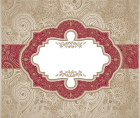 vintage Pattern elements background vector 01
