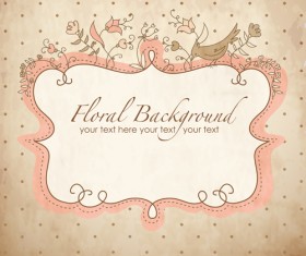 vintage Pattern elements background vector 02
