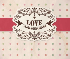 vintage Pattern elements background vector 03
