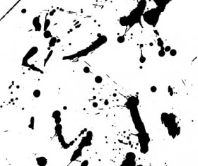 Elements of ink splatters vector background 01