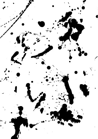 Elements of ink splatters vector background 01