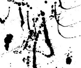 Elements of ink splatters vector background 03