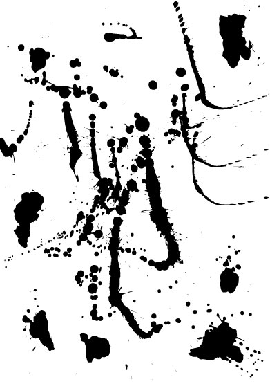 Elements of ink splatters vector background 03