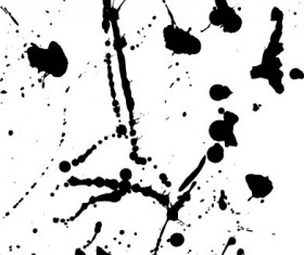 Elements of ink splatters vector background 07