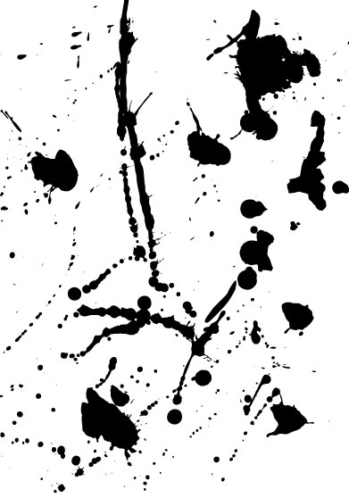 Elements of ink splatters vector background 07