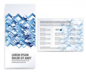 Set of Tri fold business brochure cover vector 01