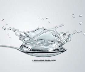 Water creative and Spoon PSD