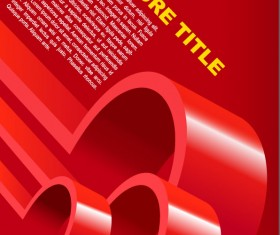 Abstract concept brochure cover background vector 01