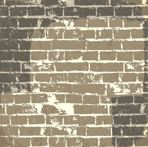 Elements of Brick wall background vector 01