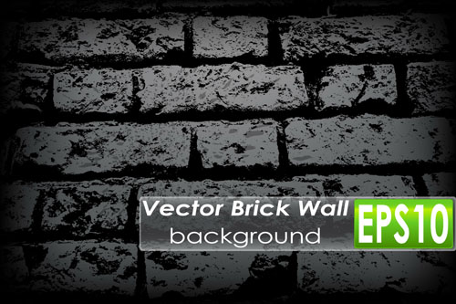 Elements of Brick wall background vector 02