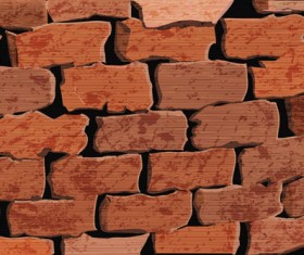 Elements of Brick wall background vector 03
