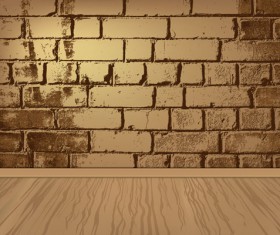 Elements of Brick wall background vector 05