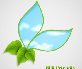 Ecological and Bio vector background 04