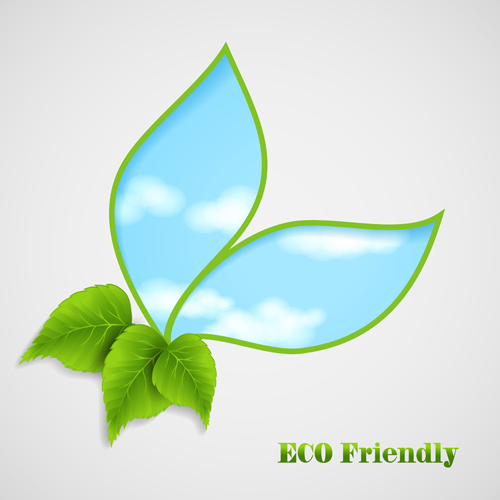 Ecological and Bio vector background 04