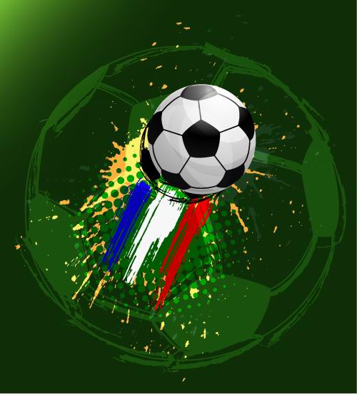 euro cup 2012 Soccer background vector 01