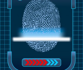 Set of Fingerprint identification vector 04