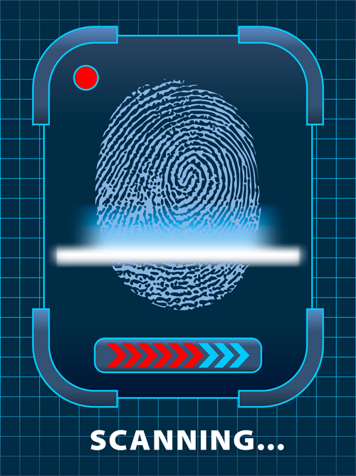 Set of Fingerprint identification vector 04