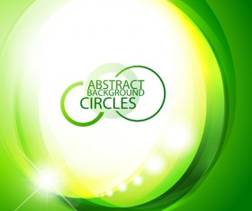 Green eco elements Background vector 03