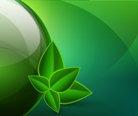 Green eco elements Background vector 05