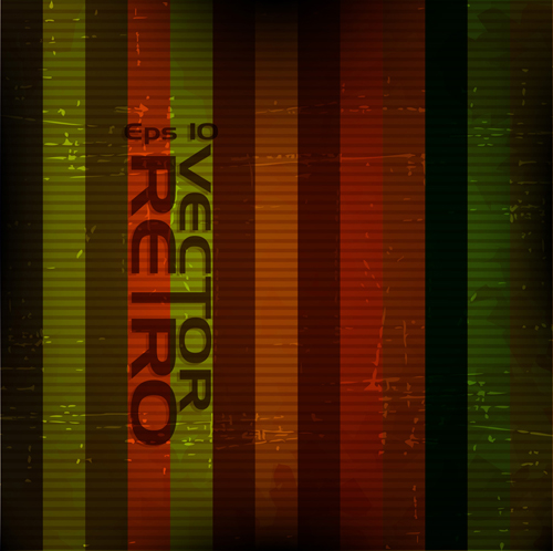 Set of retro Grunge background vector 02