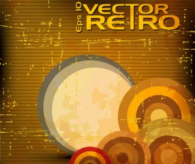 Set of retro Grunge background vector 03