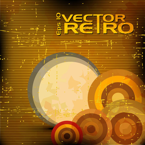 Set of retro Grunge background vector 03