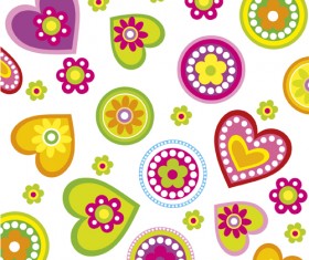 Elements of Romantic Heart vector 01